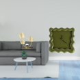 thumbnail image 2 of Figura decorativa de metal con forma de flores, reloj, escultura, adorno artístico con material de hierro y superficie lisa, ideal para el baño., 2 of 8