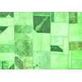 thumbnail image 1 of Ahgly Company Indoor Rectangle Patchwork Green Transitional Area Rugs, 2' x 5', 1 of 4