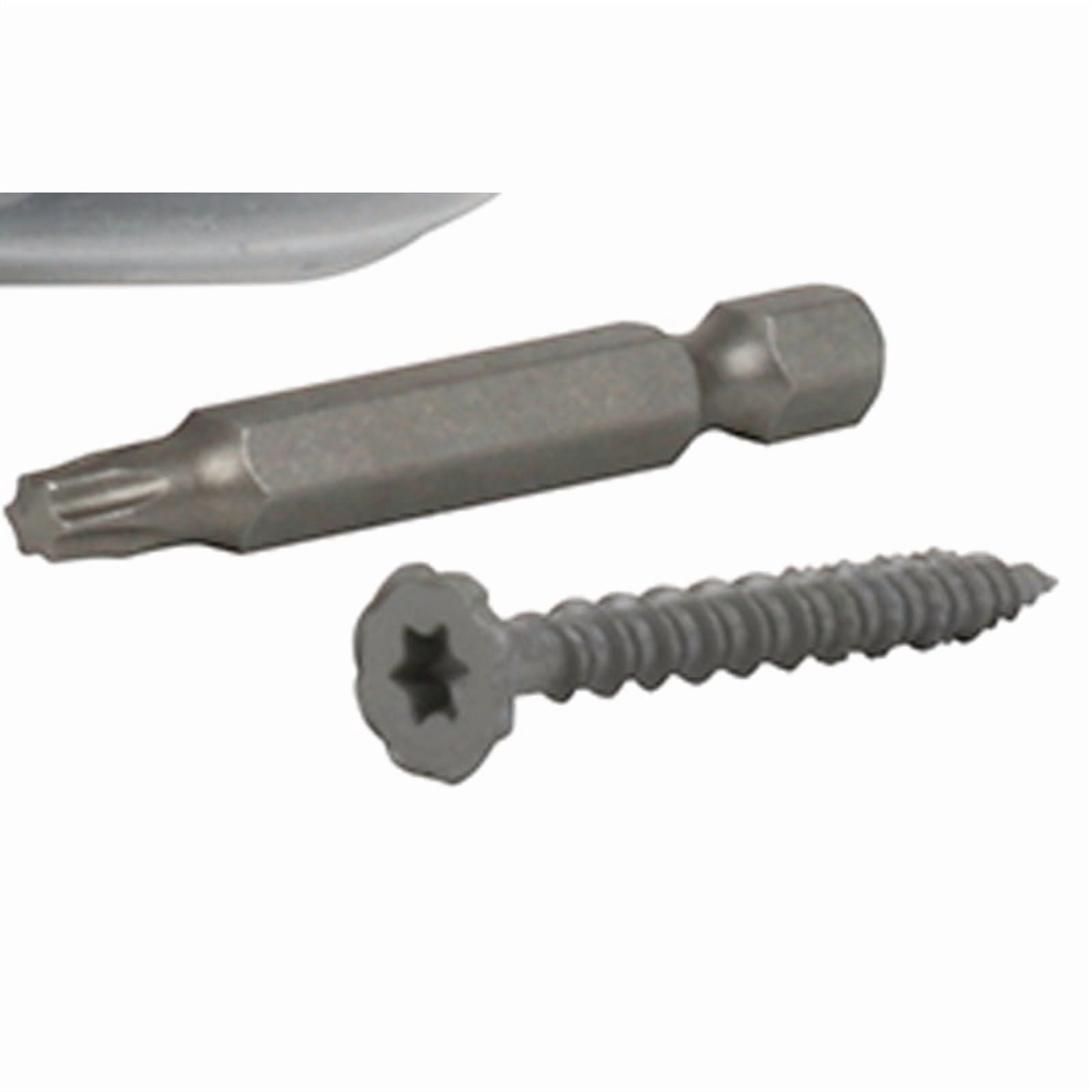 Rock-On 23306 9 by 1-1/4" Serrated Head Star Drive Cement Board Screws (750 Pack), 1.25 inches, zinc