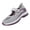 Gray, variant on Womens Orthopedic Mary Jane Sneakers, Adjustable Strap Daily Walking Shoes, Summer Cutout Mesh Soft Fit Leisure Flats Black