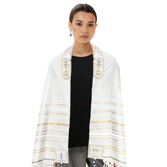 Mantón de oración Tallit Halleluyah, 183 x 56 cm, con bolsa