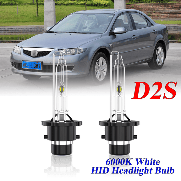 For Mazda 6 2007-2014 D2S HID Headlight High/Low Beam 6000K Crystal White Xenon Bulbs Set 2