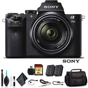 Sony Alpha a7 II Mirrorless Camera with FE 28-70mm Lens (ILCE7M2K/B) Bundle + 64GB Card and Soft Bag (International Model)