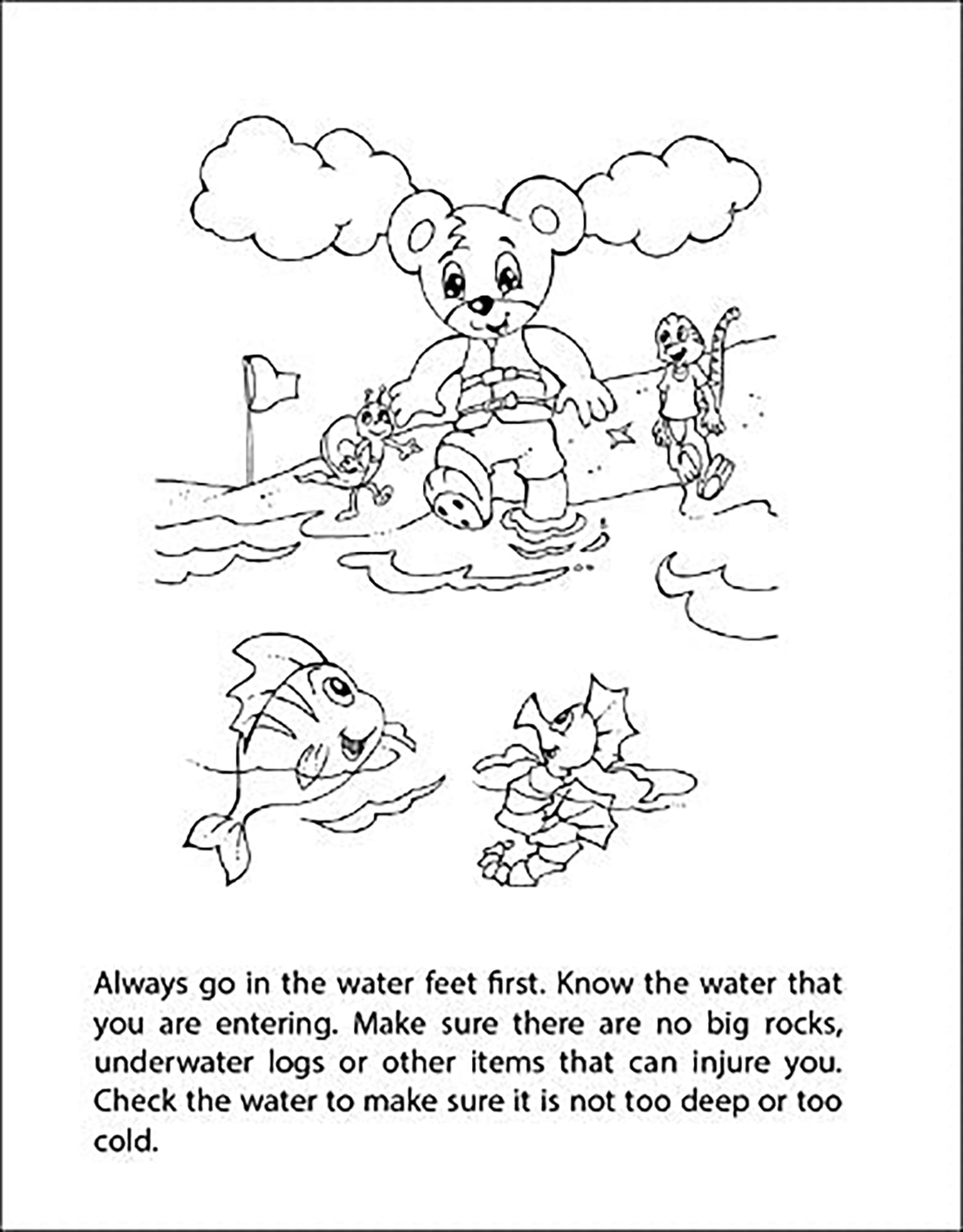 25 Pack - Ocean Safety Awareness Kid's Educational Coloring & Activity Books