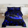 thumbnail image 2 of Castle Fairy Racing Car Queen Comforter Set,Futuristic Cubes Bedding Comforter Set, 2 of 8