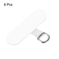 thumbnail image 3 of Uxcell 6Pcs Phone Lanyard Patches Multifunctional Phone Tether Tab with Metal Ring for Smartphones Transparent, 3 of 5