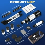 Doulami 70mm Aperture Telescope for Kids & Adults, Astronomy Beginners, 300mm Fully Multi-Coated Portable Refractor Telescopes with Phone Adapter & Adjustable Tripod