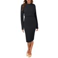 thumbnail image 4 of SRZYMJ Womens Sweater Sets Winter Cable Knit 2 Piece Outfits Sweater Skirt Set, 4 of 5