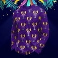 thumbnail image 2 of IWRICH Men's Mardi Gras Waffle T Shirts Long Sleeved Crew Neck T-Shirt Graphic Printed Rave Sweatshirt Purple 3XL, 2 of 3