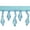 Light Blue, variant on Expo Int'l 10 yards of Joanne Beaded Teardrop Fringe Trim