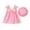 Pink, variant on JoyHoop Baby Girl Clothes Newborn Dress Summer Toddler Girls' Clothing Casual Sundress with Cute Hat Infant Outfits