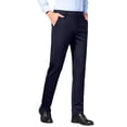 thumbnail image 1 of Miqool Pantalon Habillé pour Homme à Coupe Classique, devant Plat, Coupe Droite, Infroissable, Extensible, Formel, Affaires Décontracté, Pantalon de Complet avec Poches, 1 of 9