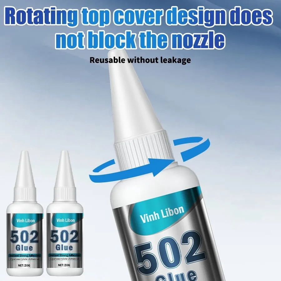 8 PCS Instant Strong Universal Super Adhesive Glue, Transparent Quick Fix Liquid Glue, Heavy Duty Bonding Kit for Household Crafts and Emergency Connection