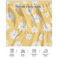 thumbnail image 5 of White Yellow Daisy Wrap Around Bed Skirts for Queen Bed 18" Drop,Bed Skirt with Adjustable Elastic Belt Dust Ruffle Bed Valance for Bedroom Hotel Luxury Spring Summer Floral Botanical Bed Frame Cover, 5 of 7