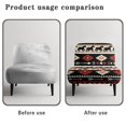 thumbnail image 6 of HELLHERO Southwestern Style Horse Silhouette & Geometric Pattern Comfortable Elastic Bottom Armless Accent Chair Protector Trendy Armless Accent Chair Cover for Armless Chair, 6 of 8