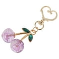 thumbnail image 5 of Unique Bargains Fashion Crystal Cherry Handbag Charm Purple 1 Pc, 5 of 5
