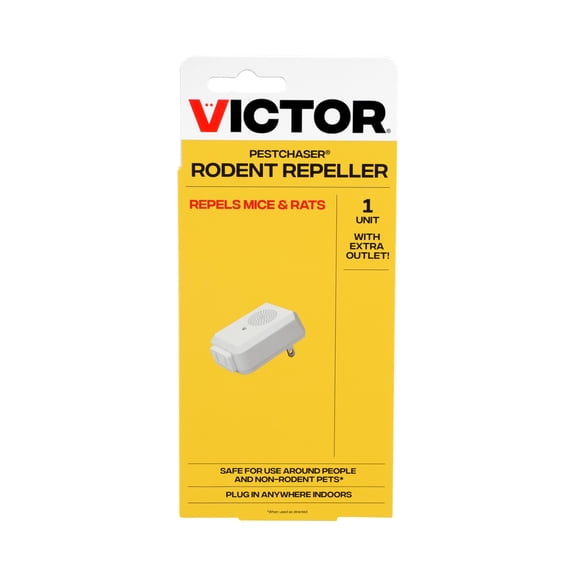 Victor Pestchaser Rodent Repellent with Extra Outlet and Nightlight - 1 Pack