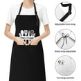 thumbnail image 2 of Funny Apron Adjustable Cooking Kitchen Chef Apron Funny Bib Aprons For Women Men, 2 of 6