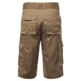 thumbnail image 2 of FashionOutfit Men's Basic Solid Detachable Dring Belted Cargo Shorts, 2 of 3