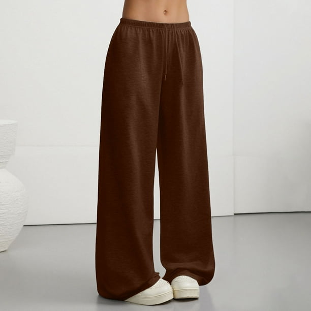 WILLBEST Pantalones Casuales Elegantes Para Mujer, de Cintura Alta, Holgados, Largos y Con Cordón Para Mayor Comodidad y Estilo En El Uso Diario y Viajes.
