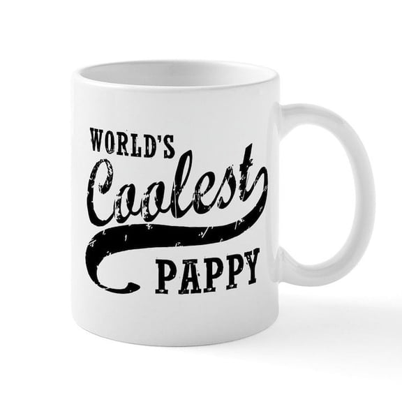 CafePress - World's Coolest Pappy Mug - 11 oz Ceramic Mug - Novelty Coffee Tea Cup
