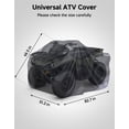 thumbnail image 2 of Funda para vehículos todo terreno KEMIMOTO Universal 4 Wheeler Polaris Sportsman, 2 of 8