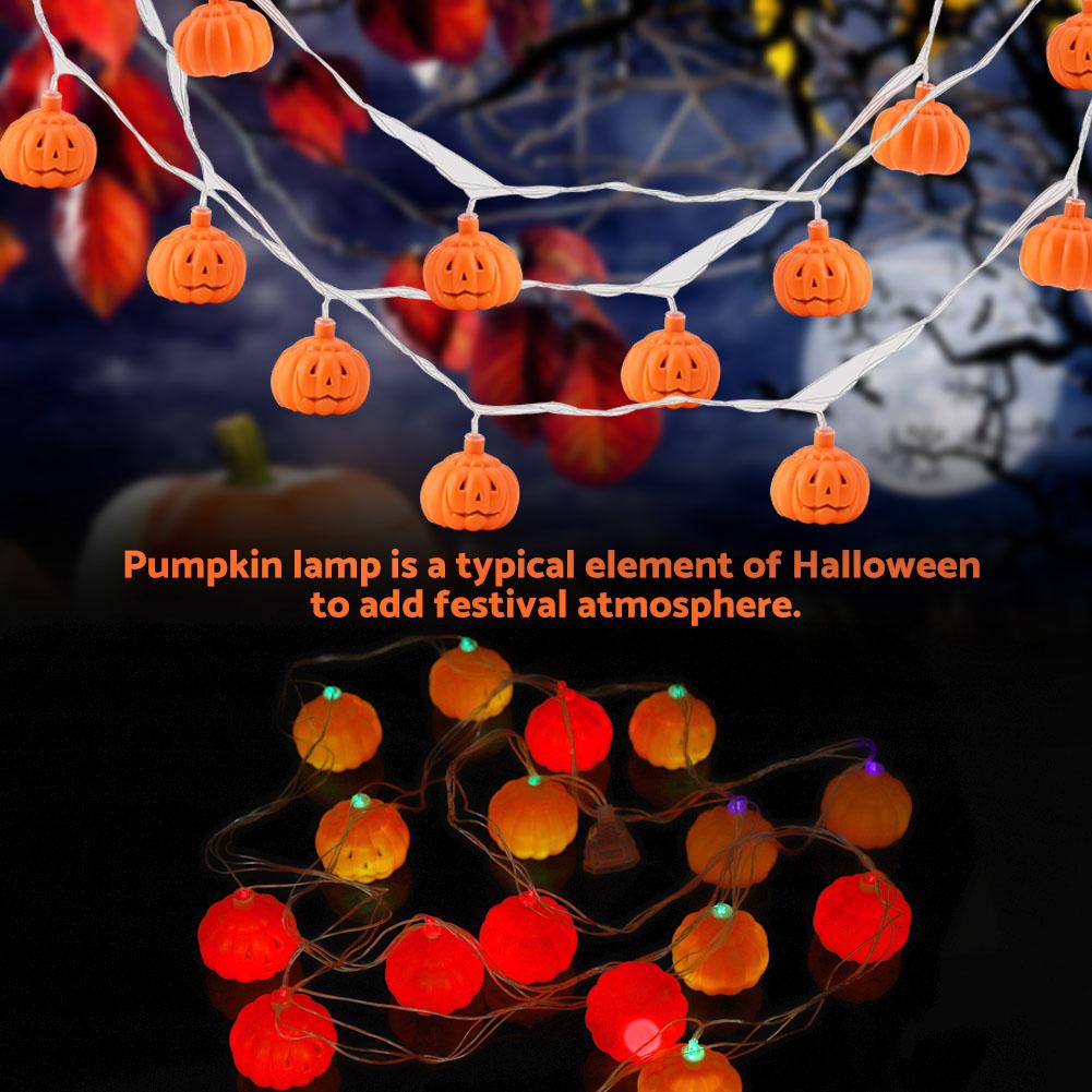OTVIAP Pumpkin String Light,Pumpkin Shaped 16LED Hanging String Light
