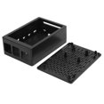 thumbnail image 3 of Protective shell for Raspberry Pi 4B ABS shell reserved all ports for HDMI USB A/V black., 3 of 5