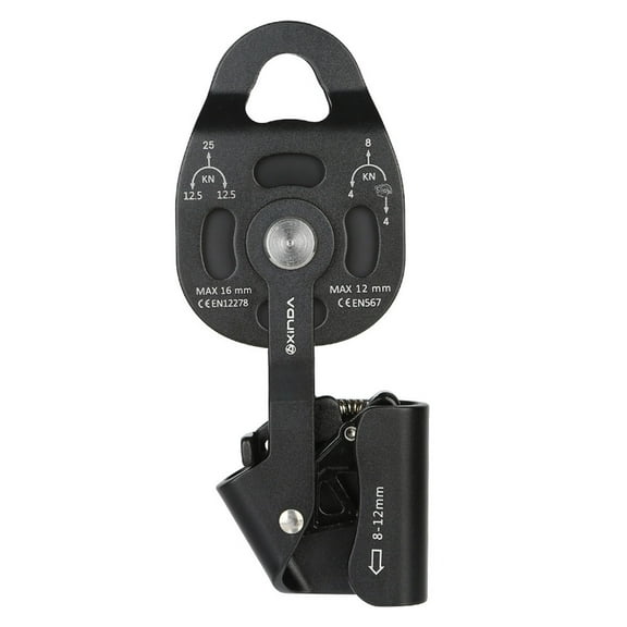 Apooke High Quality Aluminum Alloy with Ratchet Wheel One-way Pulley Heavy Objects Lifting Tool Pulley Blocks Device Ascenders