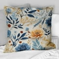 thumbnail image 4 of Designart "Mediterranean Floral Bliss" Floral Printed Throw Pillow, 4 of 5