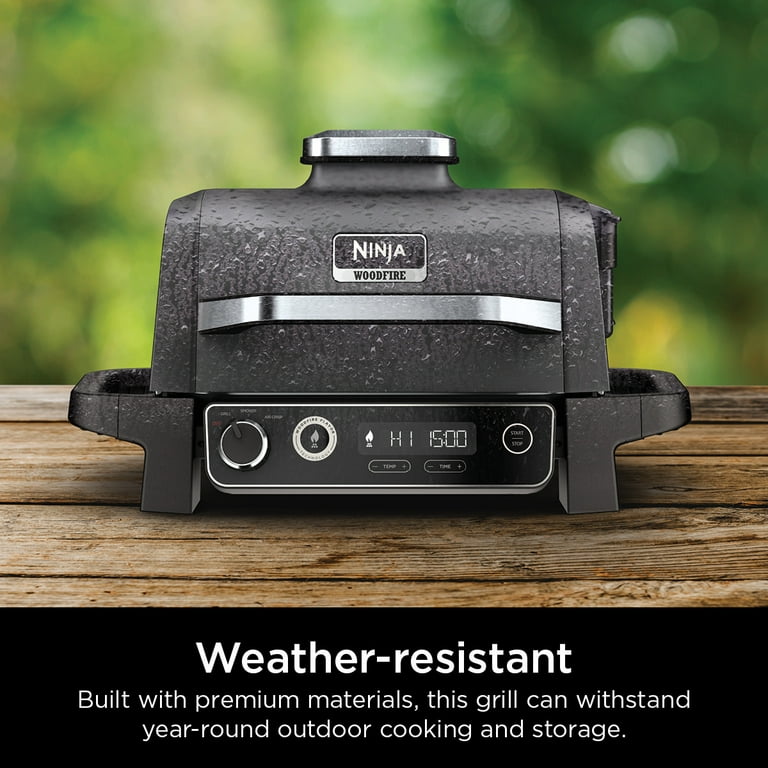  Ninja OG951 Woodfire Pro Connect Premium XL Outdoor Grill &  Smoker, Bluetooth, App Enabled, 7-in-1 Master Grill, BBQ Smoker, Outdoor  Air Fryer, Woodfire Technology, 2 Built-In Thermometers, Black : Everything  Else