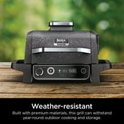 Ninja Woodfire 141 sq in 1760 Watts Electric Outdoor Grill & Smoker with Air Fry, BBQ Smoke, and Real Wood Pellet Flavor