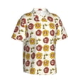thumbnail image 2 of Daiia Sunflowers And Skull Hawaiian Shirt for Men Gentle Cotton Regular Short Sleeve Casual-Small, 2 of 9