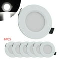 thumbnail image 2 of Enqiretly 6x Lot de 6 Lumière de Rondelle RV Lumière de Rondelle RV Haute Luminosité Lumière Intérieure pour Véhicule Récréatif Bateau RV Luminaires Blanc+blanc Chaud, 2 of 6