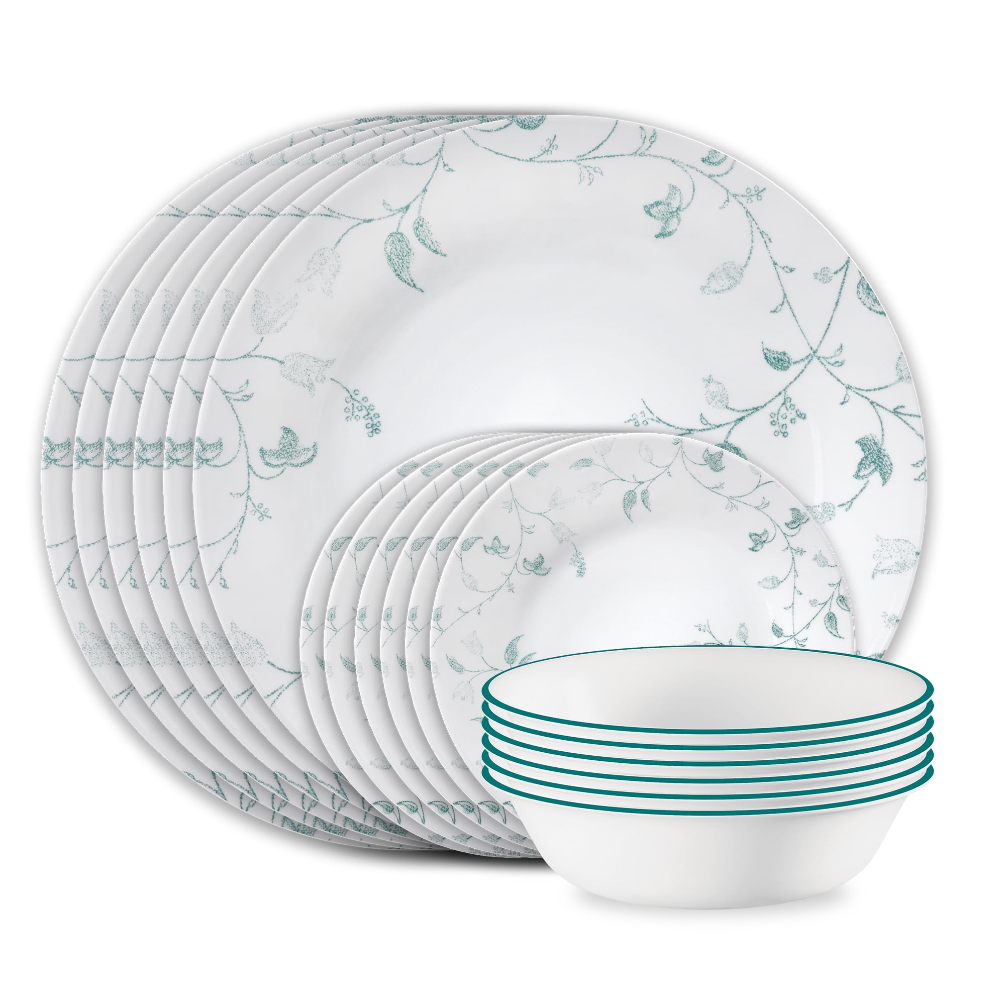 Corelle Chambord 18-Piece Glass Dinnerware Set (Service for 6)