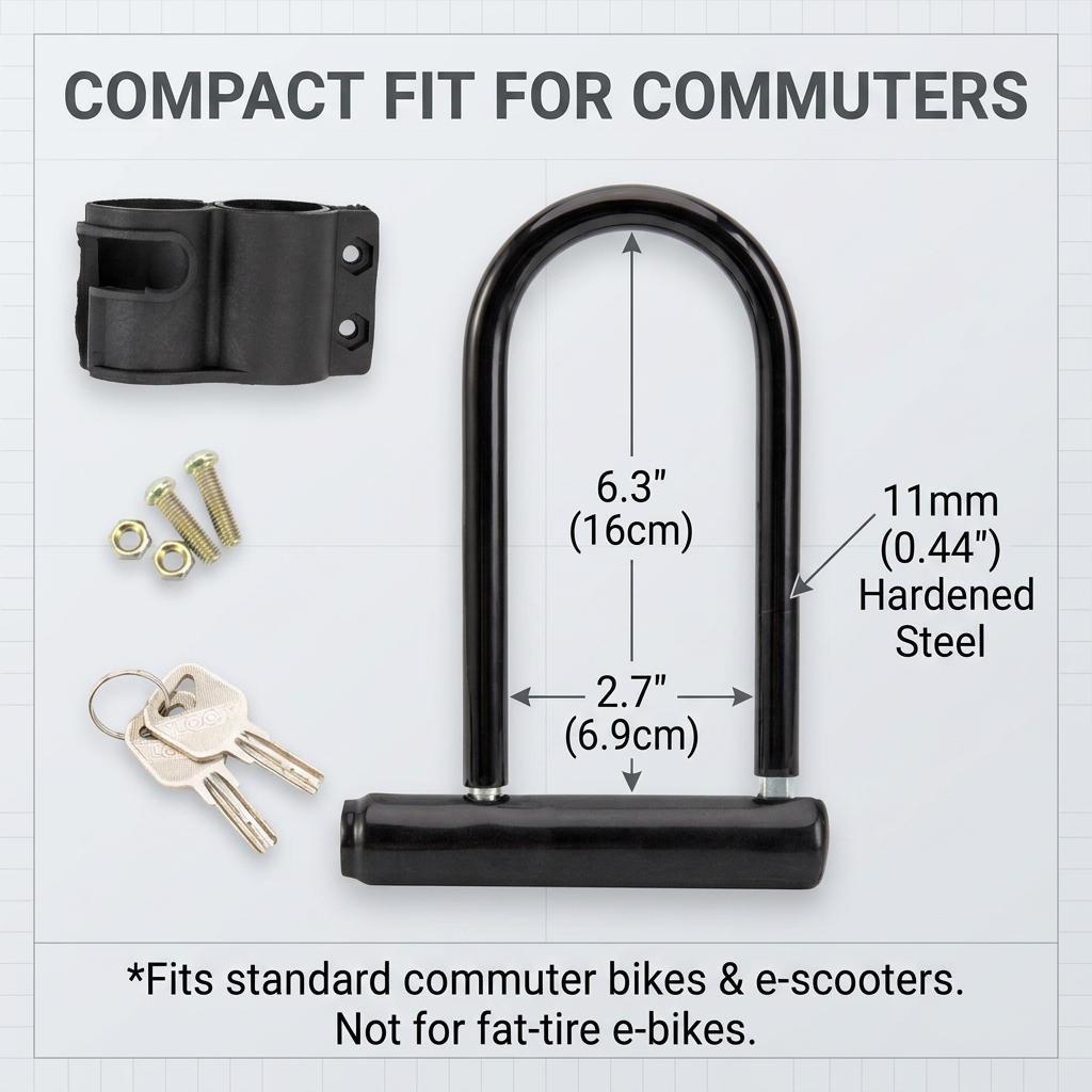 OKYMOTOR Heavy Duty Bike U-Lock with Bracket photo 2