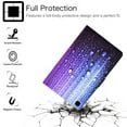 thumbnail image 2 of Galaxy SM-T500/T505 Case and Cover, Allytech PU Leather & TPU Bumper Multi-Angle Viewing Stand Cover Full Body Drop Proof Auto Sleep Wake Card Slots Case for Samsung Tab A7 10.4" 2020, Water Droplets, 2 of 6