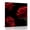Red, variant on Canvas Wall Art, Blue Rose Framed Canvas Prints for Bathroom Kitchen, Vintage Abstract Garden Flower Floral Black Gallery Wrapped Wall Decor for Home Office, Gifts, 10"x10" Ship Next Day