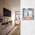 thumbnail image 5 of Yayeee Rocker Switch Wall Plate 1-Gang 4.6"x2.9" Home Decorative Outlet Cover, Seaside Leaves, 5 of 6