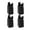 H 10cm Black 22-42mm, variant on 4 Pieces Bed furnishing Diameter 0.39-1.57" with Screw Clamp Table Riser Bed Riser Desk Leg Riser furnishing Leg for Desk H 10cm Black 22-42mm