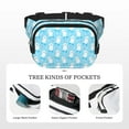 thumbnail image 5 of Fuzoiu Skating Poodle Fun Print Unisex Square Double Layer Waist Bag,Crossbody Fanny Pack Travel Workout Accessory, 5 of 9