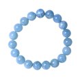 thumbnail image 1 of pulsera elástica de piedras preciosas de aguamarina con cuentas de 8 mm y 9 mm, adecuada para regalos de cumpleaños para hombres y niñas,8mm, 1 of 5