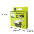 thumbnail image 4 of Philips Norelco OneBlade 360 Replacement Blades for Regular OneBlade Trimmer, 3 Pack, QP430/80, 4 of 12