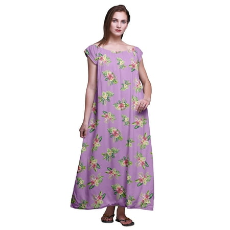 

Bimba Nightgowns For Women Rayon Printed Short Sleeve LadiesÂ NightwearÂ Lingerie