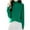 Green#1, variant on Fartey Womens Turtleneck Sweaters Cozy Fall High Neck Knit Sweater Slim Fit Long Sleeve Pullover Sweaters Fashion Winter Warm Sweater Beige M