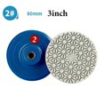 thumbnail image 1 of 3Inch Wet Dry Polishing Pads Sanding Discs Grinding Wheels for Granite Marble NO.2, 1 of 8