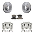 thumbnail image 1 of CMX Front Disc Brake Caliper Rotors and Ceramic Pads Kit for Car Hyundai Santa Fe XL KC8-100033C, 1 of 11