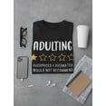 thumbnail image 3 of Adulting 1 Star Rating T-Shirt Men -Smartprints Designs, Male x-Large, 3 of 4