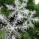 thumbnail image 5 of Adorno colgante de Navidad con purpurina, adorno de copo de nieve, nieve blanca, Navidad (6 uds.), 5 of 5