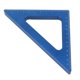 thumbnail image 4 of Regla triangular azul, herramienta de medición de carpintería cuadrada de aleación de aluminio métrica de 90 grados, color azul, 4 of 9